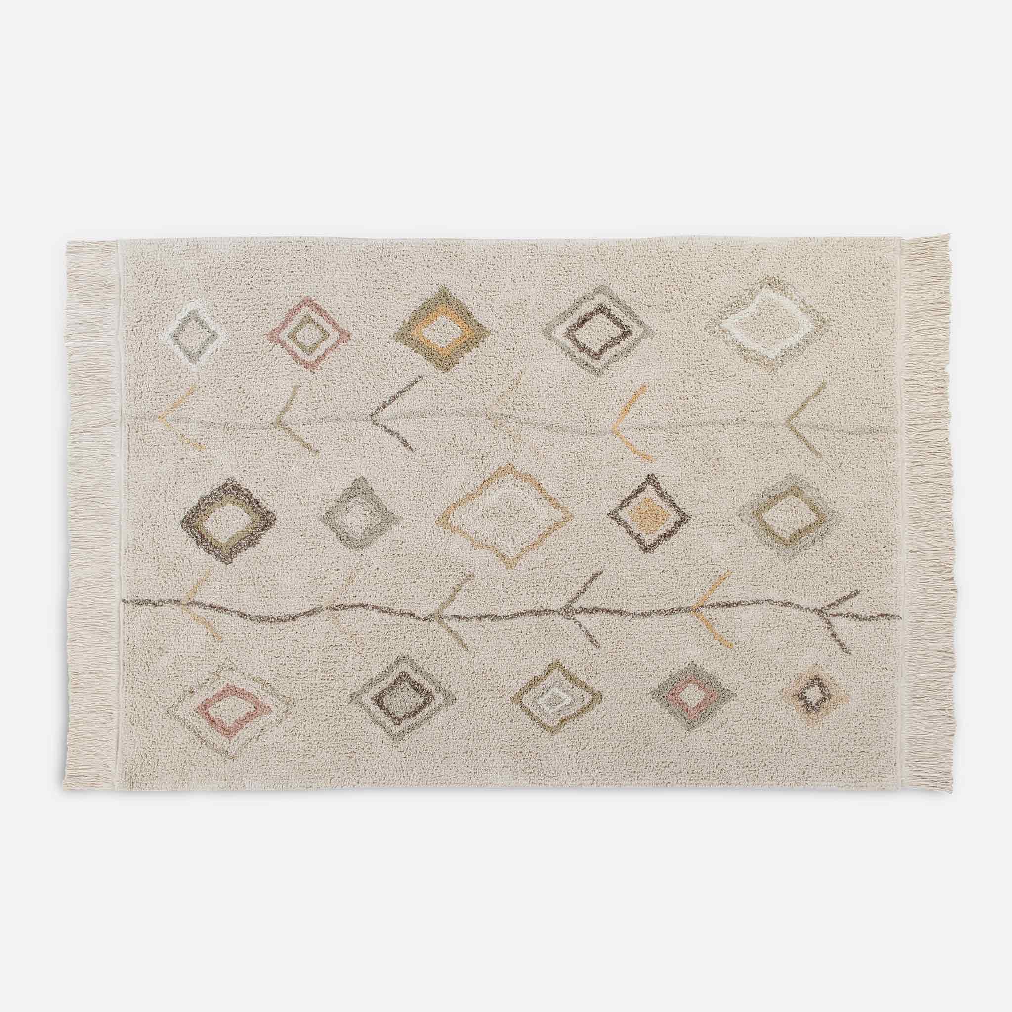 Kaarol Natural Washable Cotton Rug